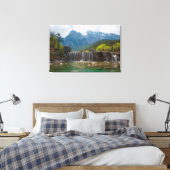 Blue Moon Valley | Jade Dragon Snow Mountain Canvas Afdruk (Insitu (Slaapkamer))