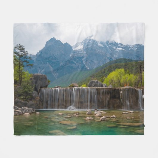 Blue Moon Valley | Jade Dragon Snow Mountain Fleece Deken (Voorkant (Horizontaal))