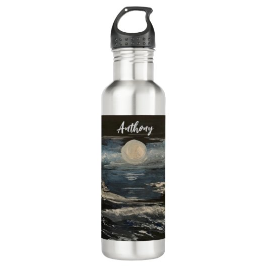 Blue Moon Water Bottle Waterfles (Voorkant)