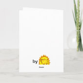 Blue Moon Wenskaart Kaart (Achterkant)