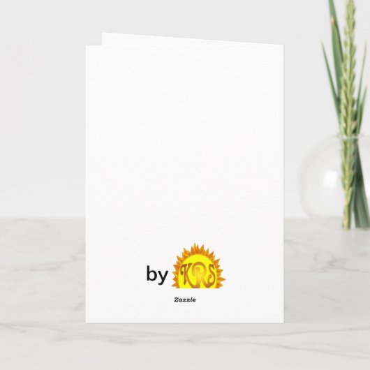 Blue Moon Wenskaart Kaart (Achterkant)