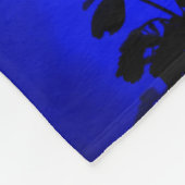 Blue Moon Wolf Fleece Blanket Deken (Hoek)