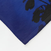 Blue Moon Wolf Fleece Blanket Deken (Hoek)