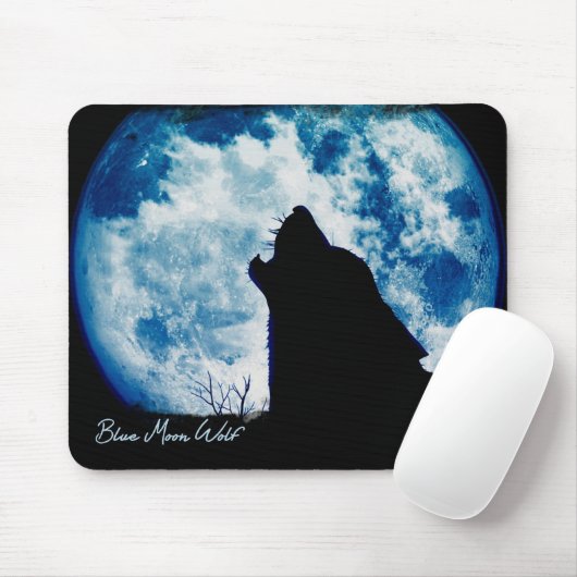 Blue Moon Wolf Muismat (Met muis)