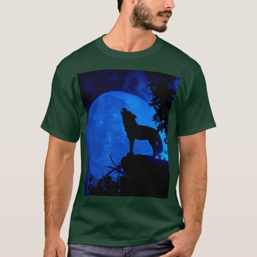 Blue Moon Wolf T-shirt (Voorkant)