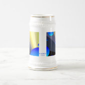 Blue Moons Gold Trim Stein Bierpul (Center)