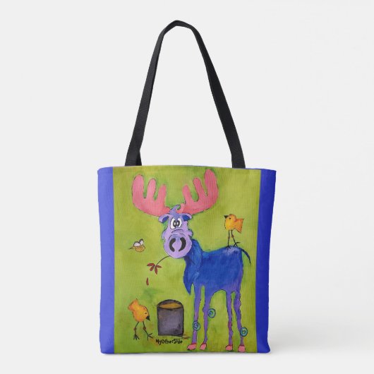 Blue Moose Lunch Tote Bag (Achterkant)