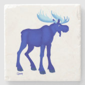 Blue Moose - Marble Onderzetter (Voorkant)