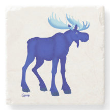 Blue Moose - Marble Onderzetter