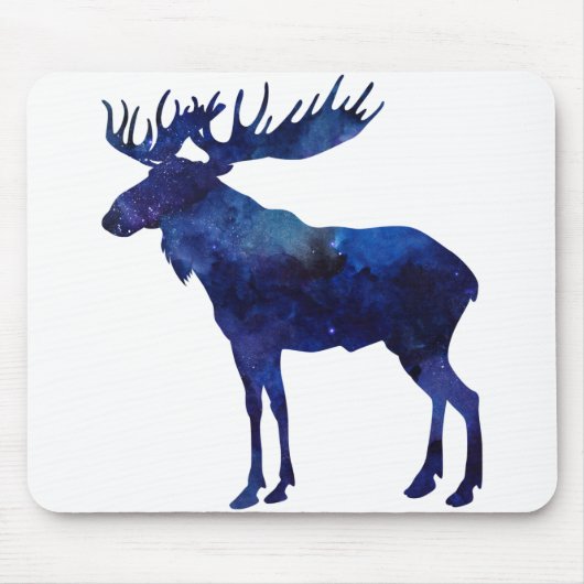 Blue Moose Silhouette Muismat (Voorkant)