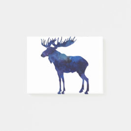 Blue Moose Silhouette Post-it® Notes