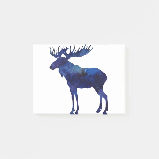 Blue Moose Silhouette Post-it® Notes (Voorkant)