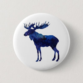 Blue Moose Silhouette Ronde Button 5,7 Cm