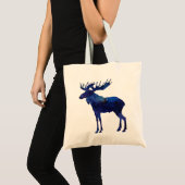 Blue Moose Silhouette Tote Bag (Voorkant (product))