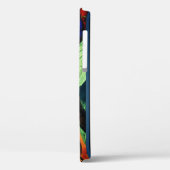 BLUE MORNING GLORIES FLORAL MONOGRAM Case-Mate iPhone CASE (Achterkant / Links)