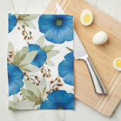 Blue Morning Glories Keukenhanddoeken (Quarter Fold)