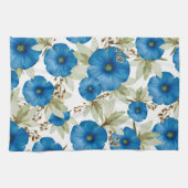 Blue Morning Glories Keukenhanddoeken (Horizontaal)