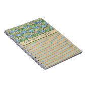 Blue Morning Glory, Bloempolka's spiraal Notitiebo Notitieboek (Rechterzijde)