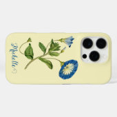 Blue Morning Glory Botanische Illustratie Case-Mate iPhone Case (Achterkant (horizontaal))