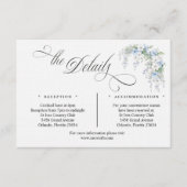 Blue Morning Glory Enclosure Card Informatiekaartje (Voorkant)