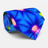 Blue Morning Glory Stropdas (Opgerold)