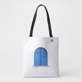 Blue Moroccan Door – Cultural Tote Bag (Voorkant)