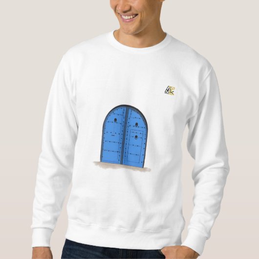 Blue Moroccan Door – Long Sleeve Shirt (Voorkant)
