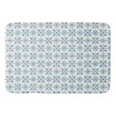 Blue Moroccan Tegel Pattern Badmat (Voorkant)