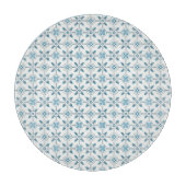 Blue Moroccan Tegel Pattern Snijplank (Voorkant)