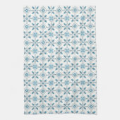 Blue Moroccan Tegel Pattern Theedoek (Verticaal)