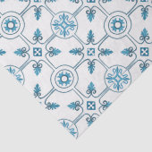 Blue Moroccan Tegel Pattern Tissuepapier (Detail)