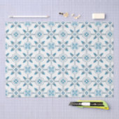 Blue Moroccan Tegel Pattern Tissuepapier (Craft)