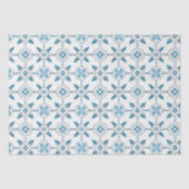 Blue Moroccan Tegel Pattern Tissuepapier (Voorkant)