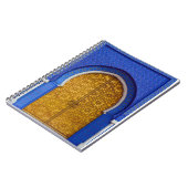Blue Moroccan Tile Doorway - Spiral notebook Notitieboek (Linkerzijde)
