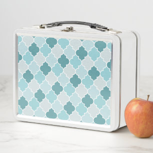 Blue Moroccan Trellis, Latticework, Quatrefoil