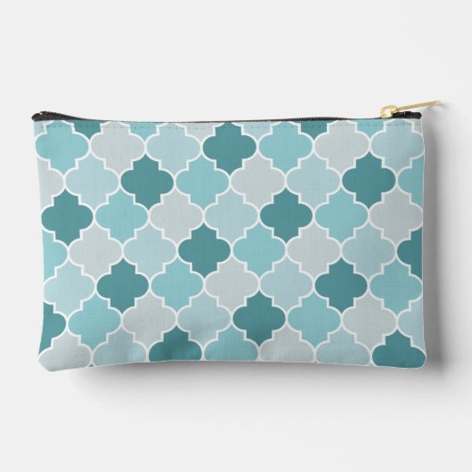 Blue Moroccan Trellis, Latticework, Quatrefoil Etui (Achterkant)