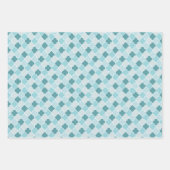 Blue Moroccan Trellis, Latticework, Quatrefoil Inpakpapier Vel (Voorkant 2)