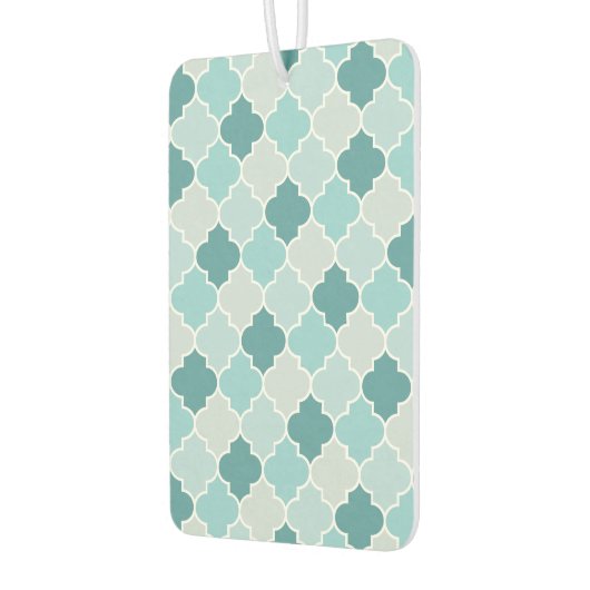 Blue Moroccan Trellis, Latticework, Quatrefoil Luchtverfrisser (Links)