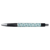 Blue Moroccan Trellis, Latticework, Quatrefoil Pen (Voorkant)