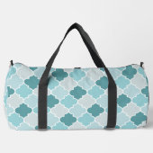 Blue Moroccan Trellis, Latticework, Quatrefoil Plunjezak (Voorkant)