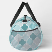 Blue Moroccan Trellis, Latticework, Quatrefoil Plunjezak (Rechts)
