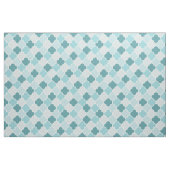 Blue Moroccan Trellis, Latticework, Quatrefoil Stof (Fat Quarter)