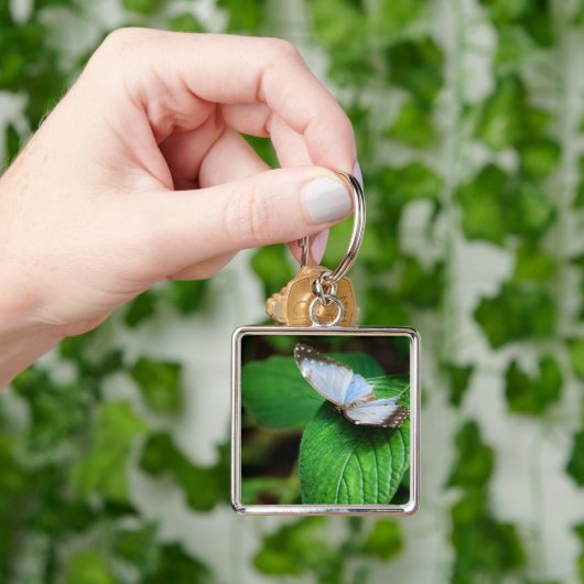 Blue Morpho 112 Sleutelhanger (Hand)