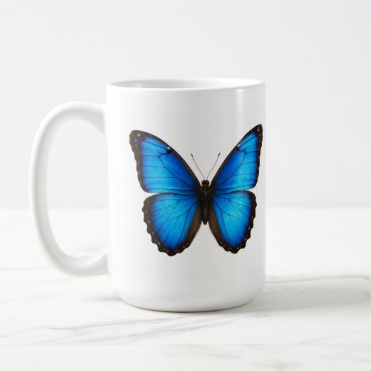 Blue Morpho Brilliance Koffiemok (Links)