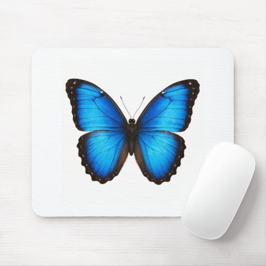Blue Morpho Brilliance Muismat (Met muis)