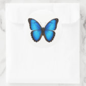 Blue Morpho Brilliance Ronde Sticker (Tas)