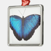 Blue Morpho Butterflie Metalen Ornament (Links)