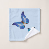 Blue Morpho Butterflies Bad Handdoek (Wasdoekje)