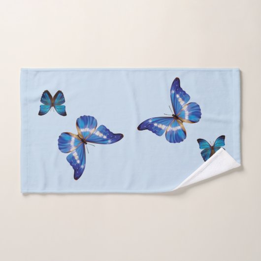 Blue Morpho Butterflies Bad Handdoek (Handdoek)