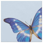 Blue Morpho Butterflies Fabric Stof (Close Up)